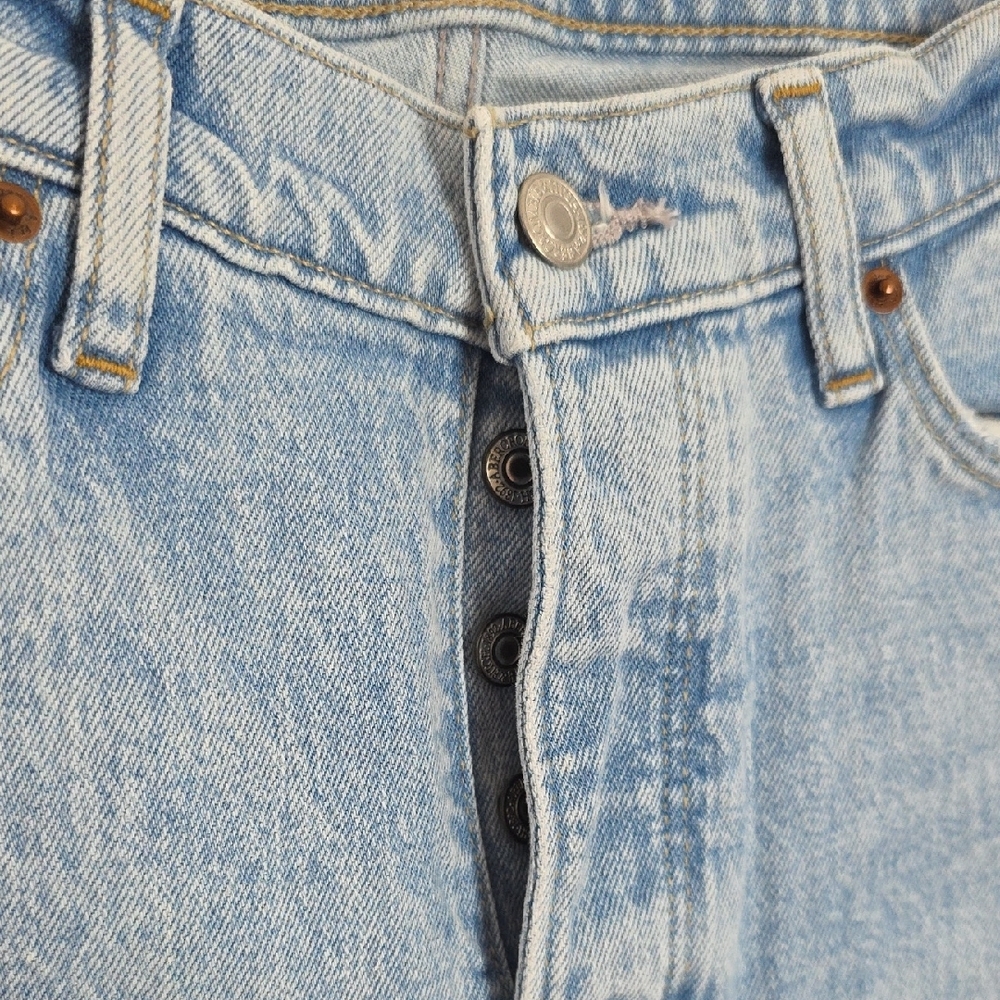 Abercrombie & Fitch The Dad High Rise Jeans Blue Women's Size 25S 90s Straight - Picture 6 of 16